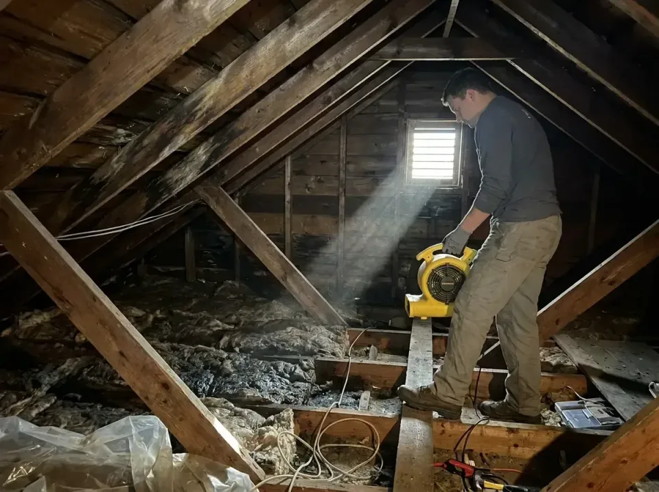 attic-water-damage-drying-proc-007 — frequently asked questions, Emergency Water Extraction & 24/7 Flood Response in Marrero…